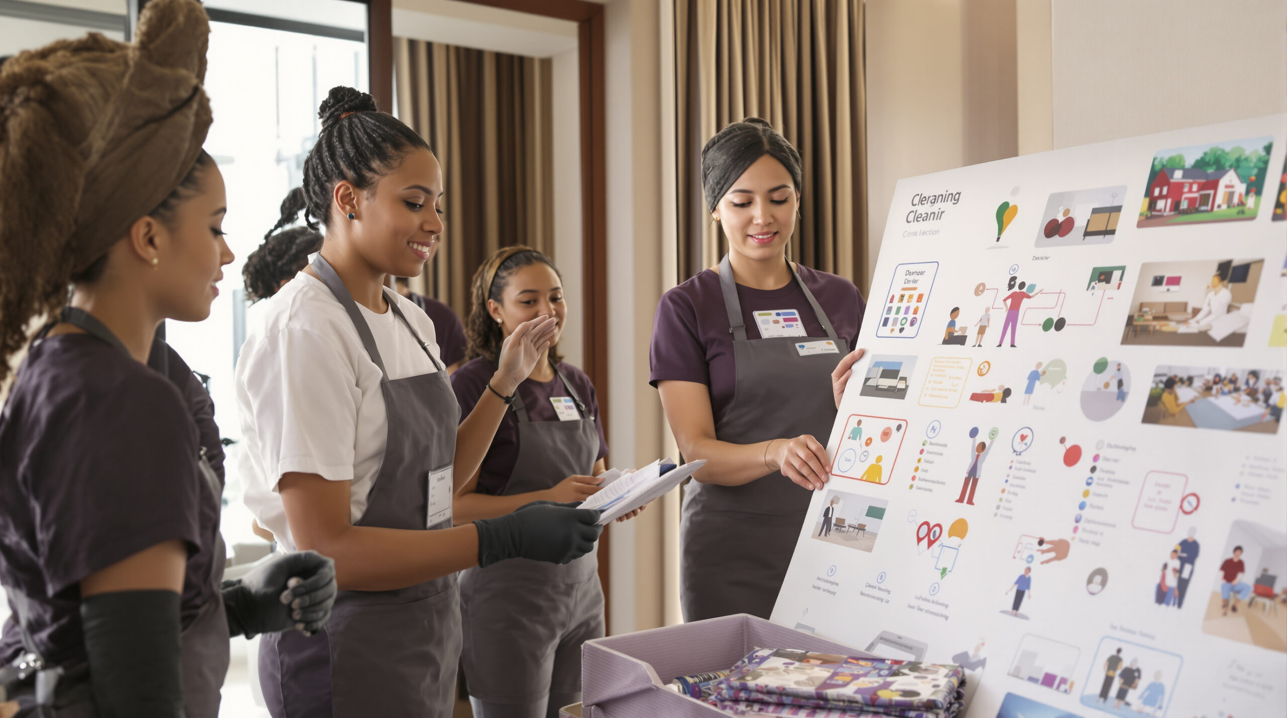 Sprachbarrieren im Housekeeping überwinden: Visuelle Schulungskonzepte für internationale Teams